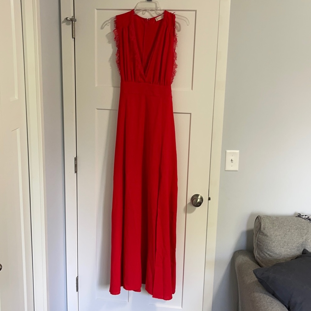 Medium red Altar’d state dress.